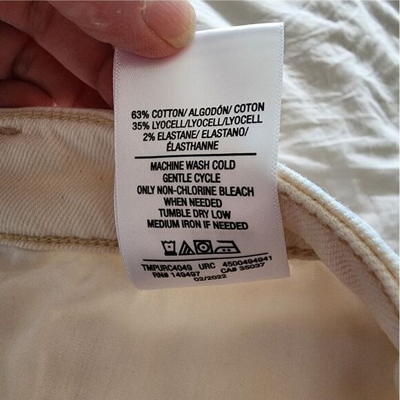 Joe's Jeans cream color jeans shorts cuffed womens size 30 - Picture 5 of 6